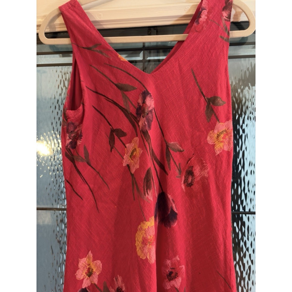 Charlie b Colorful Sleeveless Cotton Dress women's size L Gorp Cottage Core - Picture 7 of 12